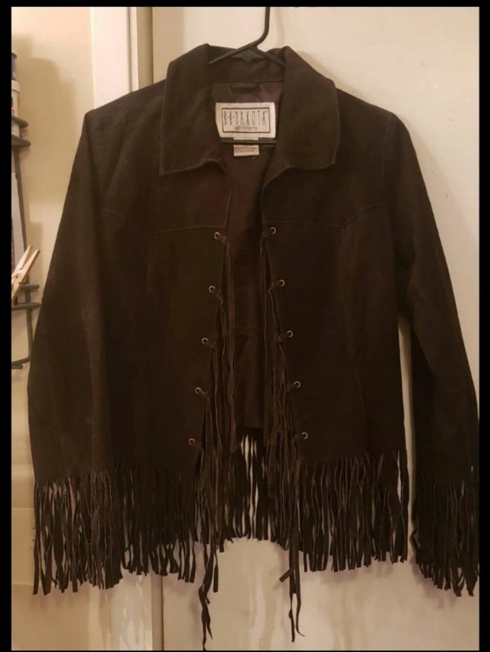 BB Dakota suede fringe boho jacket